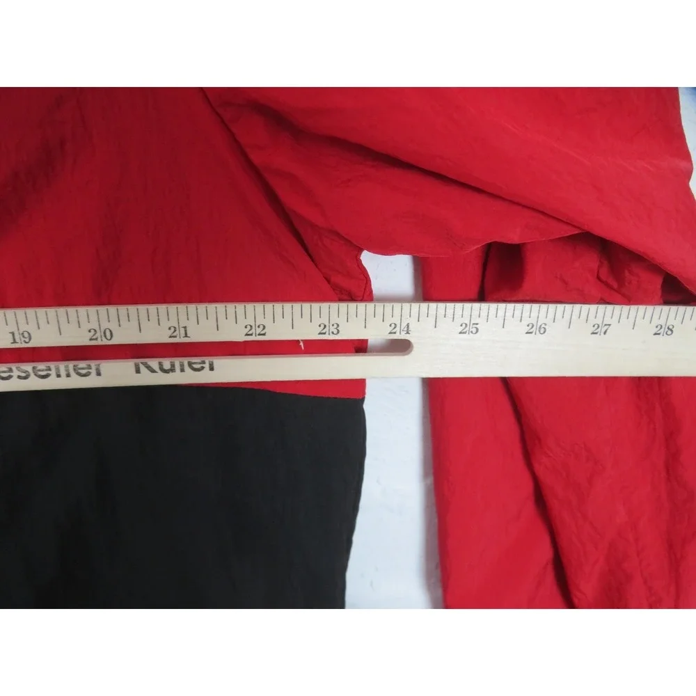 Air Jordan Windbreaker Jacket Mens Med Red Black Hooded Full Zip Jumpman AJ0803